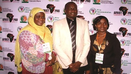 (L-r): Dr. Aminat Shobowale, lecturer, University of Abuja, Adede Williams, president Association of Telecommunications Professionals of Nigeria (ATPN), and Mrs. Morayo Nwabufo, head, Corporate Communications, Phase3 Telecom, at the ATPN conference in Abuja...recently